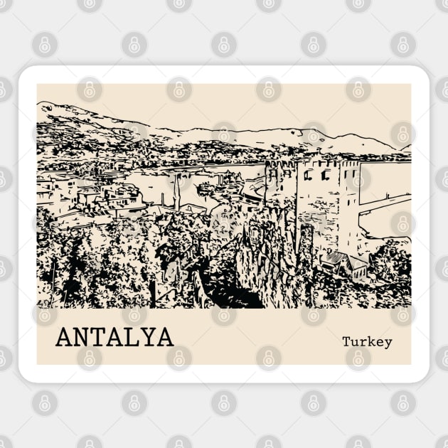Antalya Turkey Magnet by Lakeric